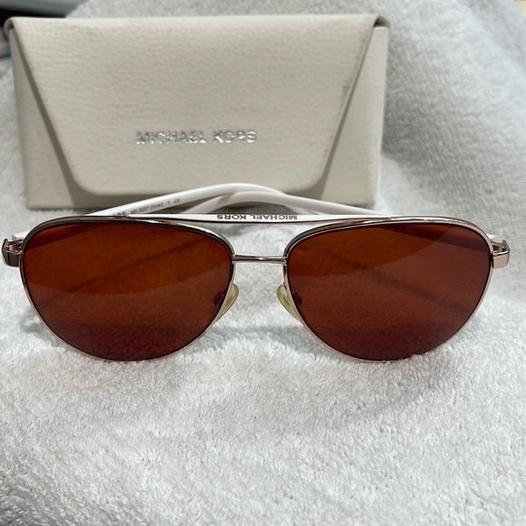 Michael Kors Accessories - Michael Kors White Frame - Hvar- aviator stye sunglasses